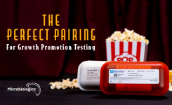 Microbiologics solutions for GPT illustration with cinema popcorn