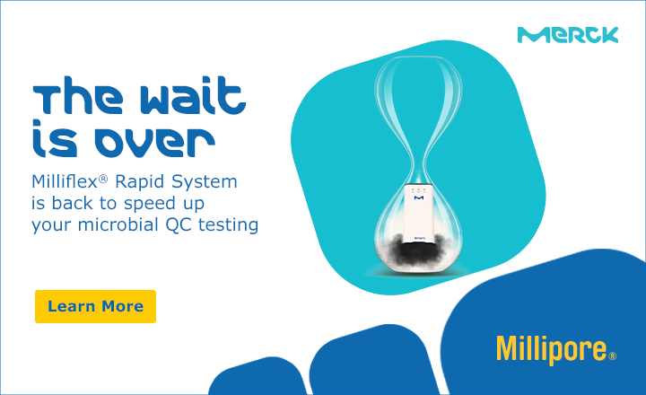 Milliflex Rapid system is back to speed up microbial QC testing